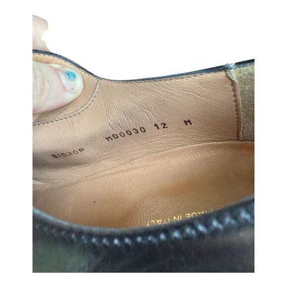 Bruno Magli Bishop Black Leather Dress Oxford Men size 12 M - Picture 9 of 9